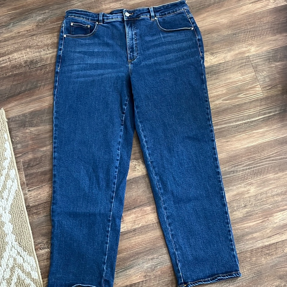 Universal Standard High rise barrel leg jeans size 18L